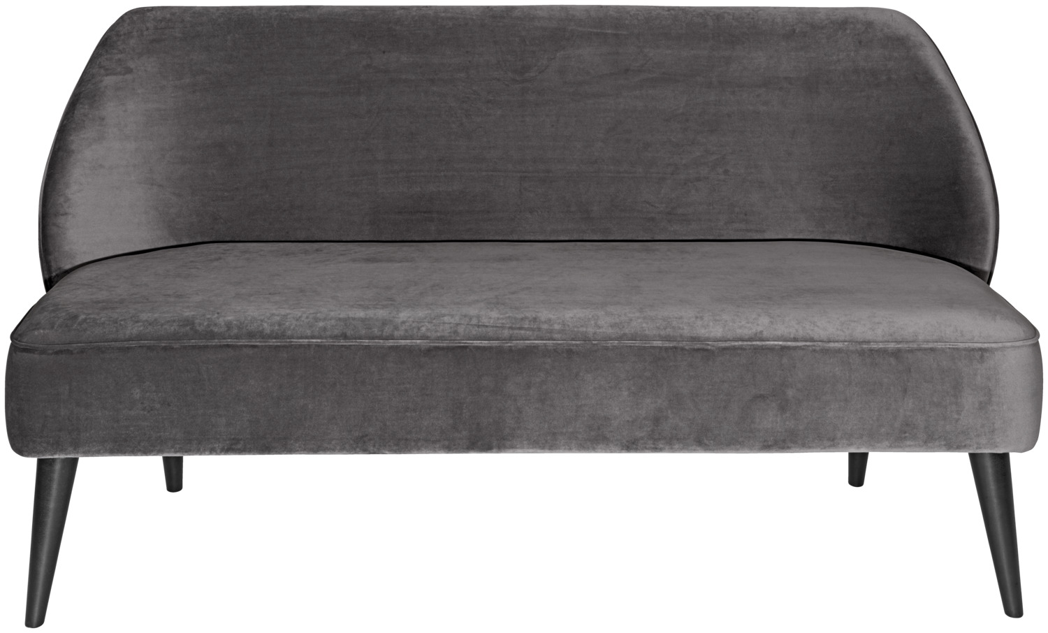 VEGA LUSINI Solutions GmbH Sofa Lasse velvet Sofa Lasse Samt Sofa Lasse velvet; 155x60x82 cm (WxDxH); seat grey Sofa Lasse Samt; 155x60x82 cm (BxTxH); Sitz grau Modern sofa made of velvet fabric (100% polyester). High seating comfort. Abrasion resistant and fire retardant. Only suitable for indoor use. Order matching armchair at the same time. Foot set not included. Please order separately. Modernes Sofa aus Samtstoff (100 % Polyester). Hoher Sitzkomfort. Abriebfest und feuerhemmend. Nur für den Innenbereich geeignet. Passenden Sessel gleich mitbestellen. Fuß-Set nicht im Lieferumfang enthalten. Dieses bitte separat dazu bestellen.