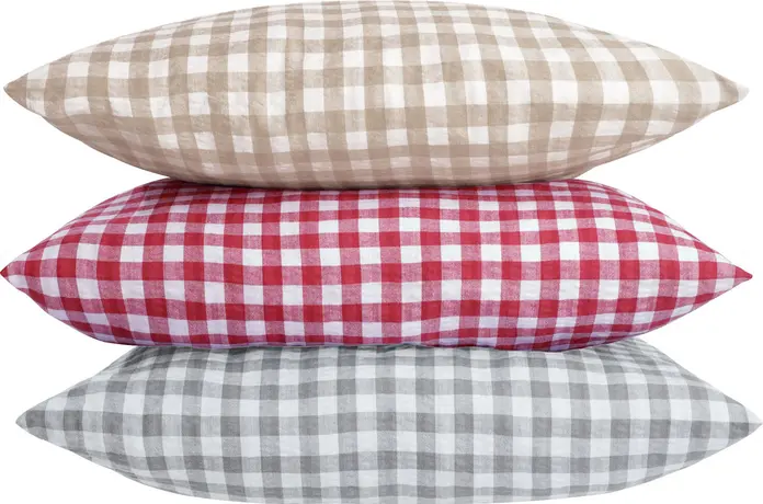 LUSINI Solutions GmbH Tux Seersucker Pillow Cover, 100% Cotton, 60x80 cm, Mercerized, Non-Iron, Hotel Closure, OEKO-TEX Standard 100