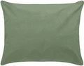 LUSINI Solutions GmbH Siena Pillow Cover 65x100 cm, Percale Cotton-Polyester Blend, Hotel Closure, OEKO-TEX Standard 100, Khaki