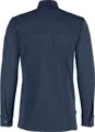 Jobeline Phoenix Men's Long-Sleeved Chef Jacket, 65% Polyester 35% Cotton, Small Wing Collar, Elastic Piqué Panels, Size 58, Navy
