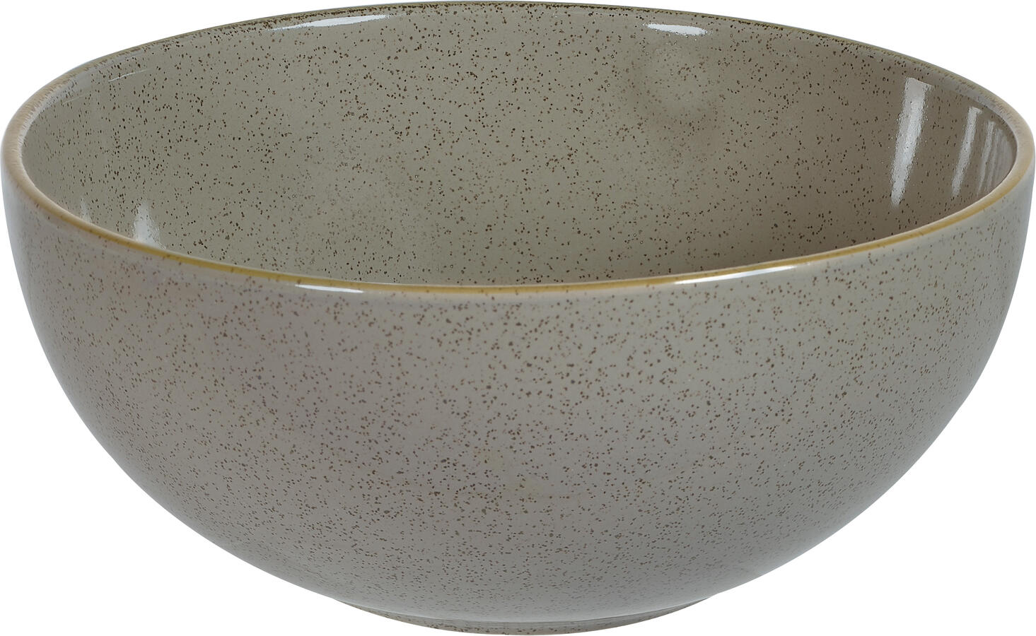 Churchill Stonecast Noodle and Pasta Bowls, Grey/Brown Ceramic Speckled Glaze, 18.3 cm Diameter, 1118 ml Capacity, Set of 6