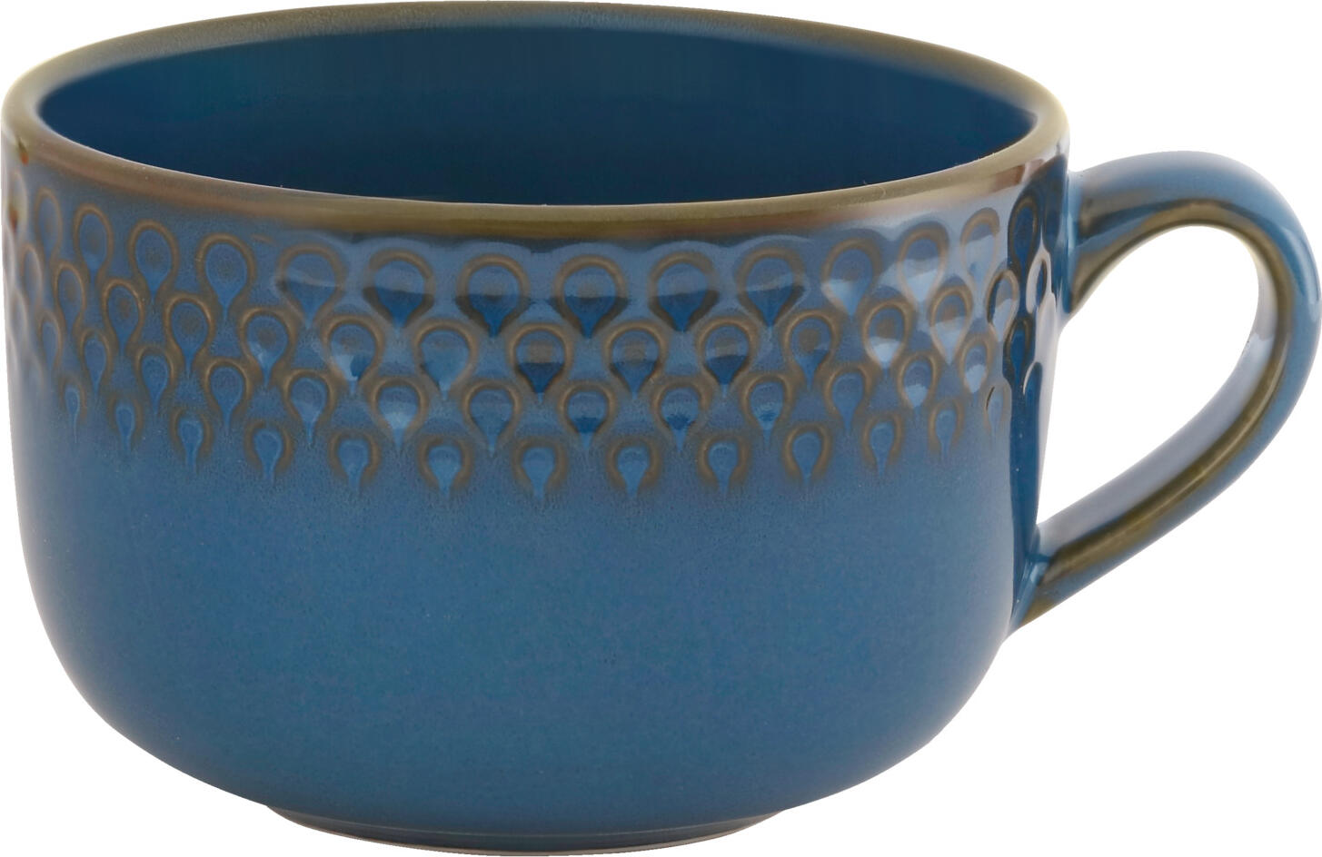 Set de 8 piese Cesti si Cani de cafea din porțelan colorat Vega Lusini Aranda, 240 ml, 13 x 5.5 cm, Decor Special Unic, Sigure la Mașina de Spălat Vase și Cuptor cu Microunde