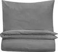 Set Lenjerie de Pat ERWIN M. Avellino de 2 Piese, Bumbac 100% Seersucker, Husa Plapa 140x200 cm si Fata Perna 70x90 cm, Gri, OEKO-TEX Standard 100