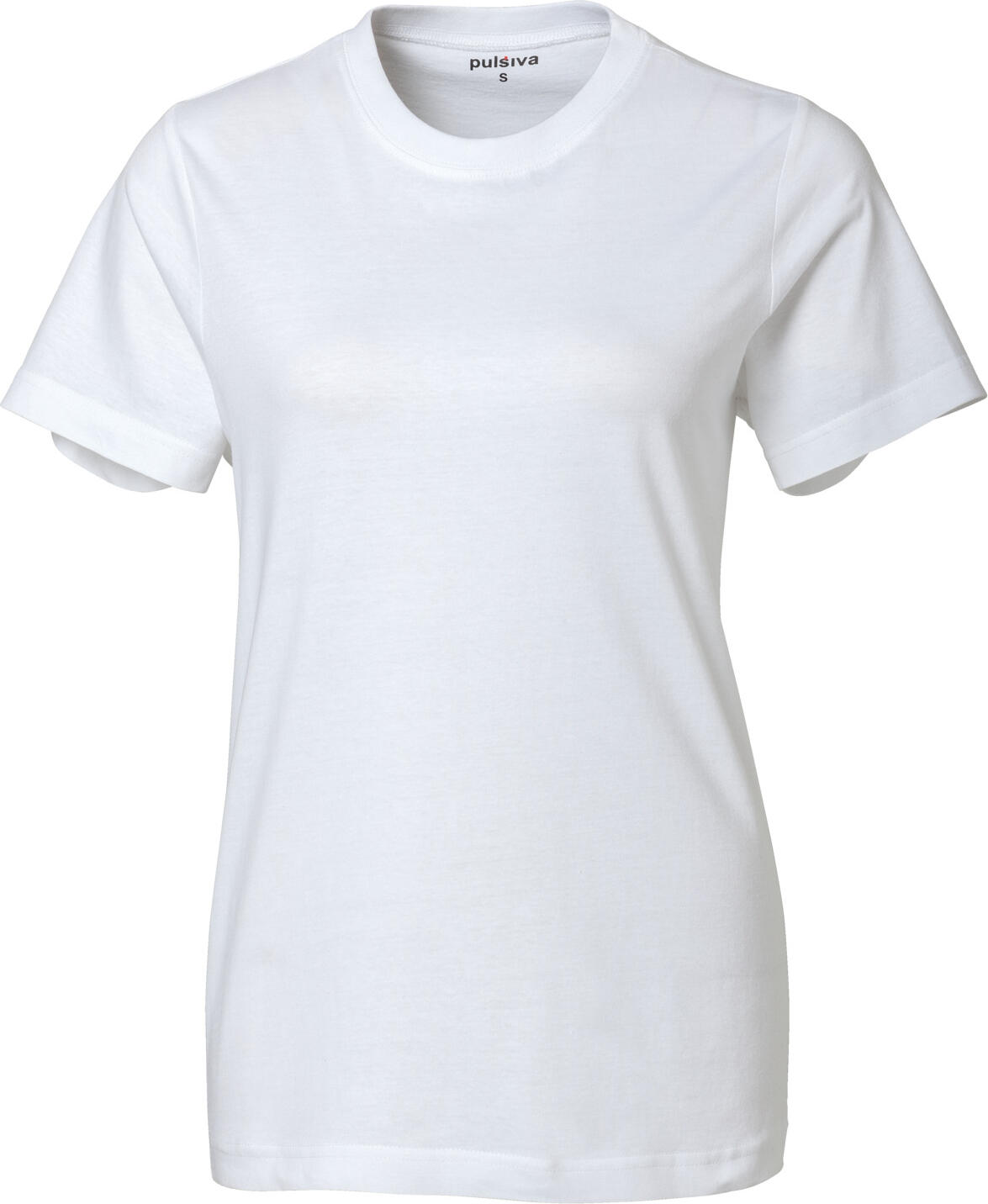 Pulsiva Unique T-shirt Set of 5 Pieces, 100% Cotton, Straight Cut, Unisex Men and Women, White, Size M