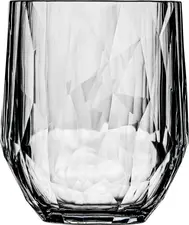 koziol koziol »ideas for friends GmbH Wine glass Superglas No. 24 stemless Weinglas Superglas No. 24 Stiellos Wine glass Superglas No. 24 stemless; 485 ml, 9.65x11.1 cm (ØxH); transparent; 2 piece / pack Weinglas Superglas No. 24 Stiellos; 485 ml, 9.65x11.1 cm (ØxH); transparent; 2 Stück / Pack The super glass is made of unbreakable high-tech plastic material with an attractive faceted design. Meets the legal requirements for all areas where glass is prohibited. Insulates four times better than conventional glass. Impact-resistant, recyclable, microwaveable, suitable for dishwasher up to max. 70°C, rinse new glasses above 80°C for the first time, pH-neutral detergent and special rinse aid recommended for plastic glasses. Finishing from 250 pieces with your desired logo as an imprint is also possible. Das Superglas besteht aus unzerbrechlichem Hightech-Kunststoffmaterial in attraktiven Facettendesign. Erfüllt die gesetztlichen Vorgaben für alle Bereiche mit Glasverbot. Isoliert viermal besser als herkömmliches Glas. Stoßfest, recyclebar, mikrowellengeeignet, spülmaschinengeeignet bis max. 70 °C, neue Gläser erstmals über 80 °C spülen, pH-neutrale Reinigungsmittel und speziellen Klarspüler für Kunststoffgläser empfohlen. Eine Veredelung ab 250 Stück mit Ihrem Wunsch-Logo als Aufdruck ist ebenfalls möglich.