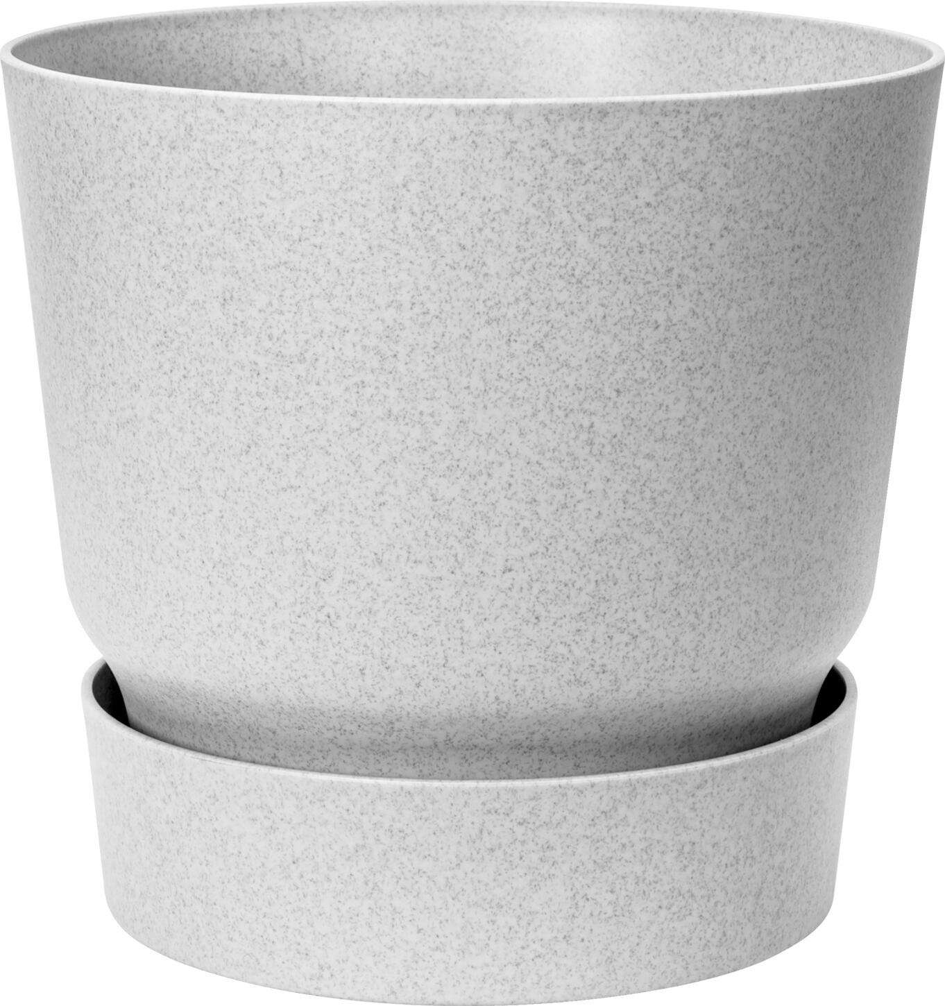 elho Plant pot Greenville Pflanztopf Greenville Plant pot Greenville; 39x36.8 cm (ØxH); concrete Pflanztopf Greenville; 39x36.8 cm (ØxH); beton Plant pot for indoor and outdoor use made of recycled plastic. UV resistant and frost-resistant down to -20°C. Pflanztopf für den Innen- und Außenbereich aus recyceltem Kunststoff. UV-Beständig und Frostbeständig bis -20 °C.