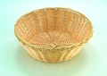 APS Basic Round Bread and Fruit Basket, 20 cm Diameter, Polypropylene, Natural Beige, Shatterproof and Dishwasher Safe, Stackable