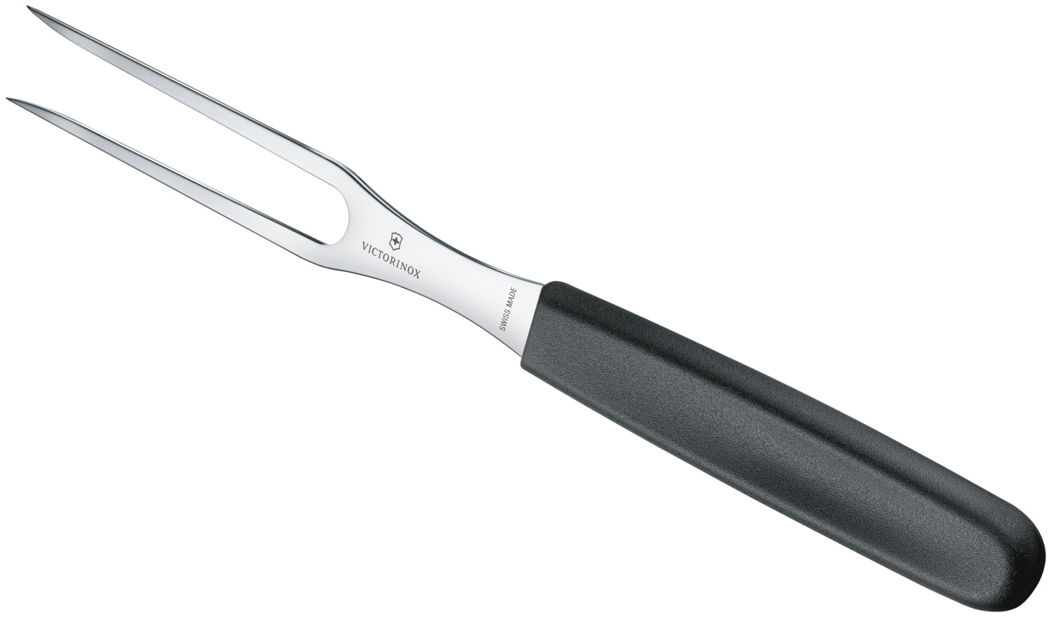 Victorinox Victorinox AG Carving fork Swiss Classic Tranchiergabel Swiss Classic Carving fork Swiss Classic; 15 cm (L); silver/black Tranchiergabel Swiss Classic; 15 cm (L); silber/schwarz SWISS CLASSIC COLORFUL TOOLS FOR EVERY APPLICATION - Light, agile and colorful knives from Switzerland - Ergonomically shaped handles for effortless work - Dishwasher-safe stainless steel blades When developing the Victorinox Swiss Classic collection, no kitchen task, no matter how big or small, was overlooked. Made in Switzerland from high-quality stainless steel, the knives are easy to hold and dishwasher-safe. A selection of colorful handles brings color to the kitchen. The collection also offers practical knife blocks and gift sets. Who said that functionality can't be fun? There's nothing that this versatile collection doesn't have. Material handle: Polypropylene has good strength, rigidity and hardness. It can be sterilized and can withstand temperatures of up to 100°C. SWISS CLASSIC FARBENFROHE WERKZEUGE FÜR JEDE ANWENDUNG - Leichte, wendige und farbenfrohe Messer aus der Schweiz - Ergonomisch geformte Griffe für müheloses Arbeiten - Spülmaschinengeeignete Klingen aus rostfreiem Stahl Bei der Entwicklung der Victorinox Swiss Classic Kollektion wurde keine noch so kleine oder große Küchenaufgabe außer Acht gelassen. Die in der Schweiz gefertigten Messer aus hochwertigem rostfreien Stahl liegen leicht in der Hand und sind spülmaschinengeeignet. Eine Auswahl an bunten Griffen bringt Farbe in die Küche. Zusätzlich bietet die Kollektion praktische Messerblöcke und Geschenksets. Wer hat gesagt, dass Funktionalität nicht auch Spaß machen kann? Es gibt nichts, was es in dieser vielseitigen Kollektion nicht gibt. Material Griff: Polypropylen hat eine gute Festigkeit, Steifigkeit und Härte. Es kann sterilisiert werden und hält Temperaturen von bis zu 100 °C stand.