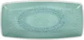 VEGA Torto Rectangular Serving Platter Set of 6, Melamine, Turquoise Blue, 29.4 x 14.3 x 2.7 cm, Impact Resistant, Dishwasher Safe