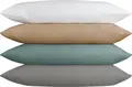 LUSINI Solutions GmbH Siena Pillow Cover 70x90 cm Grey Percale Cotton Blend Fabric Hotel Closure OEKO-TEX Standard 100