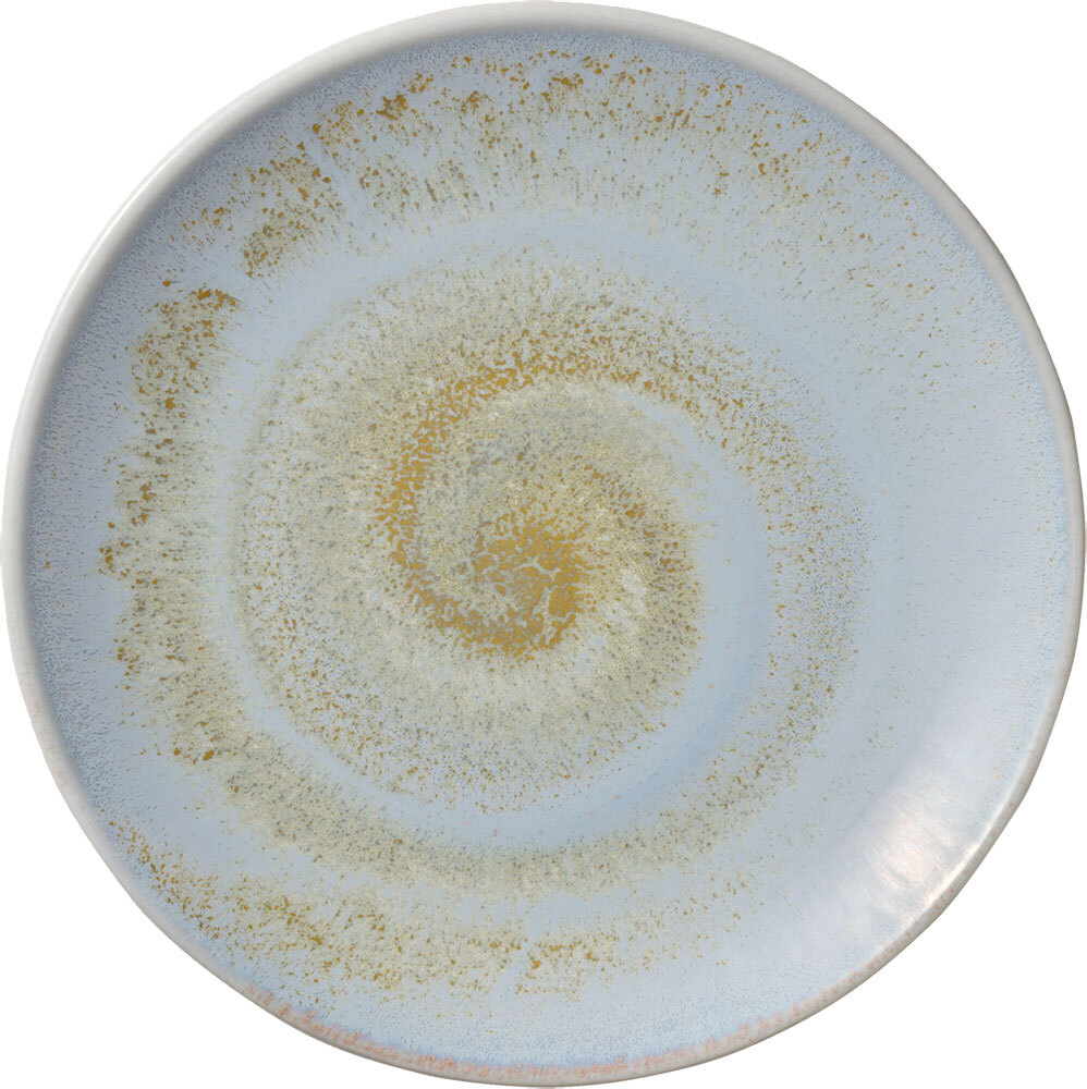 HEART&SOUL BHS tabletop AG Flat plate Perfect Match coup Breeze Teller flach Perfect Match coup Breeze Flat plate Perfect Match coup Breeze; 21x2.3 cm (ØxH); golden/light-blue/white; round; 6 piece / pack Teller flach Perfect Match coup Breeze; 21x2.3 cm (ØxH); gold/hellblau/weiß; rund; 6 Stück / Pack This series is made of high-quality porcelain and impresses with its modern yet timeless look. The light green color gives your table a fresh and appealing look. Another highlight is its dishwasher-safe feature, which saves you the hassle of washing up by hand. You can easily clean the bowls in the dishwasher. Diese Serie wird aus hochwertigem Porzellan hergestellt und überzeugen mit ihrer modernen und dennoch zeitlosen Optik. Die hellgrüne Farbe verleiht Ihrem Tisch einen frischen und ansprechenden Look. Ein weiteres Highlight ist ihre spülmaschinengeeignete Eigenschaft, die Ihnen das lästige Abwaschen von Hand erspart. Sie können die Schalen ganz bequem in der Spülmaschine reinigen.