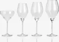 Set de 6 pahare pentru vin alb VEGA Amilia cu linie de umplere 0.1l, cristal strălucitor, 340ml, înălțime 22.5cm