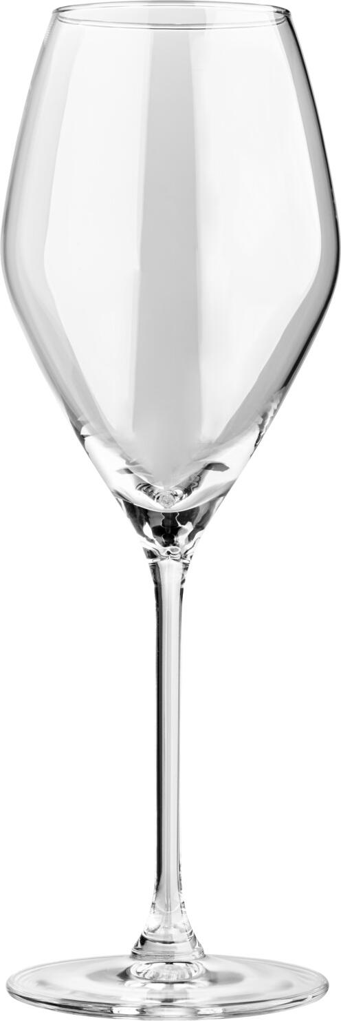 Set de 6 pahare pentru vin alb VEGA Amilia cu linie de umplere 0.1l, cristal strălucitor, 340ml, înălțime 22.5cm