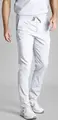 Pantaloni Barbati Jobeline Pesaro, Amestec Lyocell Tencel si Poliester, Material Elastic Respirabil, Talie Elastica cu Scurt, Croiala Regular, Alb