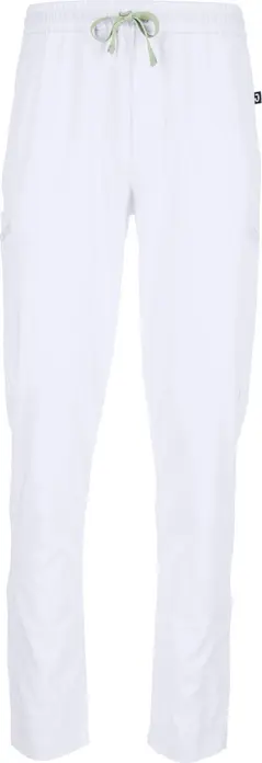 Pantaloni Barbati Jobeline Pesaro, Amestec Lyocell Tencel si Poliester, Material Elastic Respirabil, Talie Elastica cu Scurt, Croiala Regular, Alb