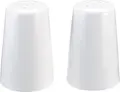 PULSIVA Lauda Salt and Pepper Shaker Set, White Porcelain, Dishwasher Safe, 5x7.5x5 cm, Set of 6