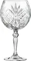 Set de 6 pahare pentru Gin and Tonic RCR Melodia din cristal, design cu relief tip sticla tăiată, 650 ml, transparente