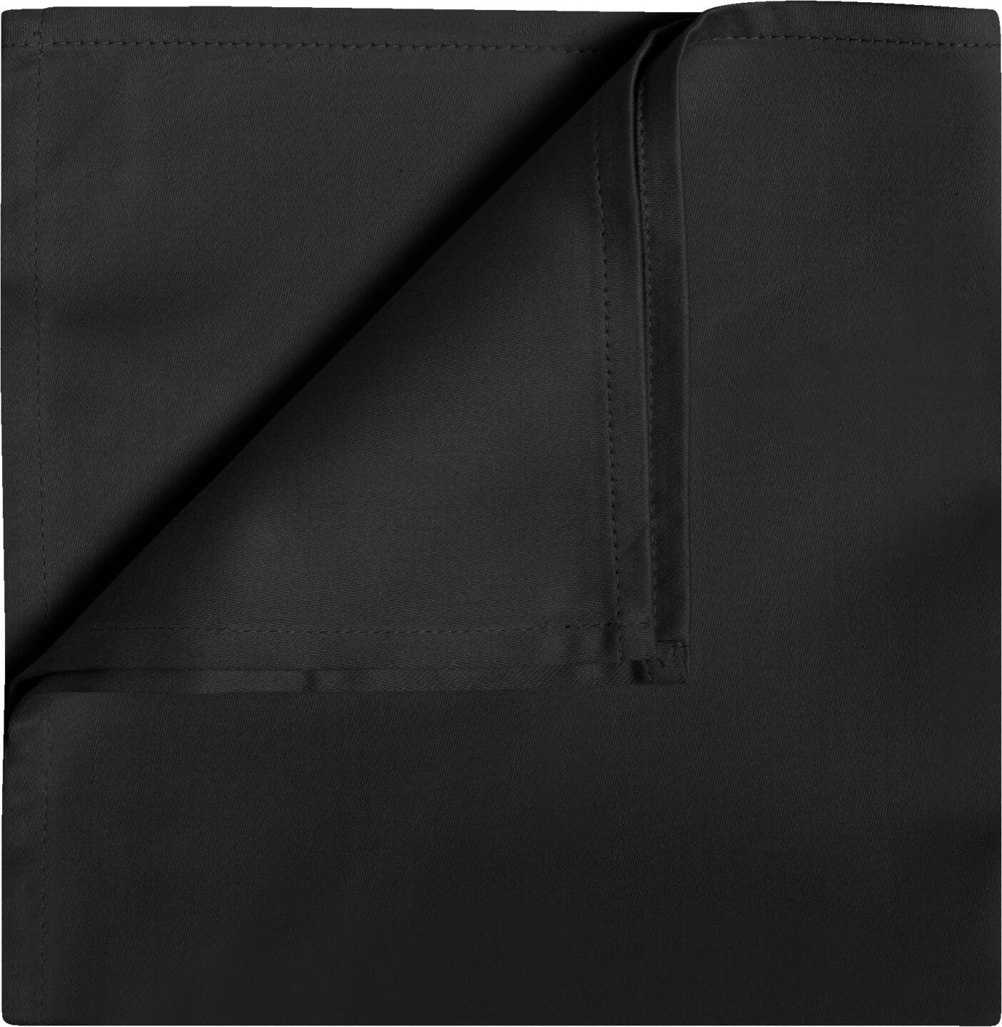 ERWIN M. LUSINI Solutions GmbH Napkin Vivienne Serviette Vivienne Napkin Vivienne; 50x50 cm (WxL); black; 6 piece / pack Serviette Vivienne; 50x50 cm (BxL); schwarz; 6 Stück / Pack ##Cotton polyester napkins Vivienne - Noble lustre with plain satin weave Vivienne napkins combine the natural feel of cotton with the durability of polyester. The high-quality blended fabric ensures a stylish look and easy care. The delicate satin weave gives the surface a subtle, sophisticated lustre that elegantly sets the scene at your table. The smooth, dense material is extremely dimensionally stable, durable and easy to clean - perfect for upscale catering, festive events or exclusive dinners. The blended fabric offers high durability and is suitable for both modern and classic settings. * 50 % cotton, 50 % polyester * Weight approx. 230 g/m² * Satin weave with an elegant lustre * Particularly smooth, dense fabric with a firm feel * Finished with 1 cm standard seam * Dimensionally stable, easy-care and hard-wearing ##Baumwoll-Polyester Servietten Vivienne – Edler Glanz mit Uni Satinwebung Die Servietten Vivienne verbinden die natürliche Haptik von Baumwolle mit der Widerstandsfähigkeit von Polyester. Das hochwertige Mischgewebe sorgt für eine stilvolle Optik sowie eine einfache Pflege. Die filigrane Satinwebung verleiht der Oberfläche einen dezenten, edlen Glanz, der Ihren Tisch auf elegante Weise in Szene setzt. Das glatte, dichte Material ist äußerst formstabil, langlebig und leicht zu reinigen – perfekt für gehobene Gastronomie, festliche Events oder exklusive Dinner. Das Mischgewebe bietet hohe Strapazierfähigkeit und passt sowohl in moderne als auch klassische Ambiente. * 50 % Baumwolle, 50 % Polyester * Gewicht ca. 230 g/m² * Satinwebung mit elegantem Glanz * Besonders glattes, dichtes Gewebe mit festem Griff * Verarbeitung mit 1 cm Normalsaum * Formstabil, pflegeleicht und strapazierfähig