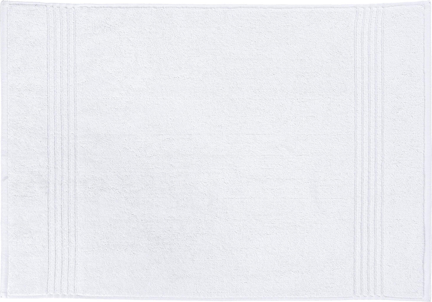 ERWIN M. LUSINI Solutions GmbH Bath mat Classico with border Badematte Classico mit Bordüre Bath mat Classico with border; 50x70 cm (WxL); white; 10 piece / pack Badematte Classico mit Bordüre; 50x70 cm (BxL); weiß; 10 Stück / Pack 100% cotton. Weight approx. 700 g/m². Walk terry bath mat in durable quality, absorbent and soft. A hotel classic in white, available with border on the broadside. Personalization possible. 100 % Baumwolle. Gewicht ca. 700 g/m². Walkfrottier Badematte in strapazierfähiger Qualität, saugstark und weich. Ein Hotelklassiker in weiß, erhältlich mit Bordüre an der Breitseite. Personalisierung möglich.