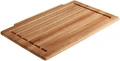 VEGA Bread Chopping Board GN 1/1, Real Oak Wood Cutting Board with Crumb Collection Grooves, 53 x 34 x 2.5 cm, Brown
