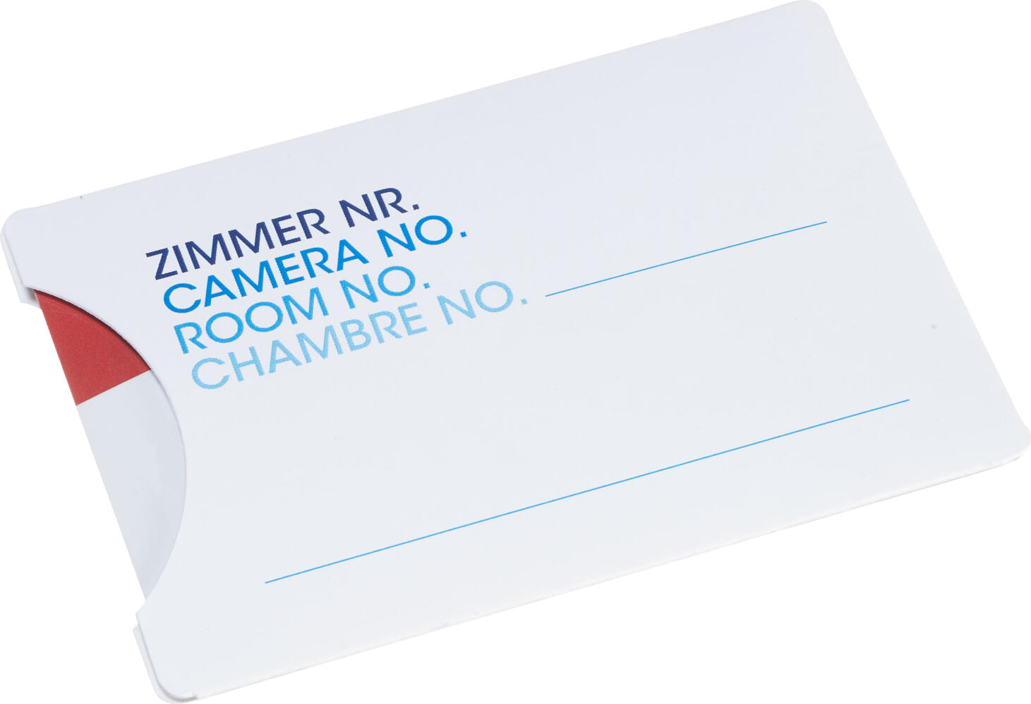 Pulsiva Hotel Key Card Holder Welcome Sliding Card, White and Blue Cardboard, 9x6 cm, Set of 100 Pieces