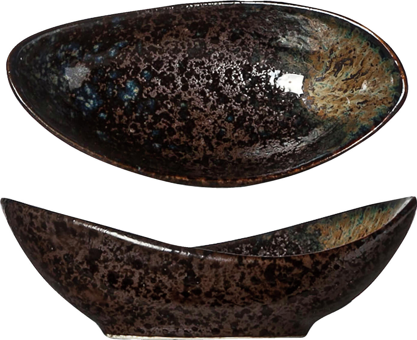 Cosy & Trendy Billiet-Vanlaere NV Bowl Black yoru oval Schüssel Black yoru oval Bowl Black yoru oval; 25 ml, 10x5x3 cm (LxWxH); black/blue; 12 piece / pack Schüssel Black yoru oval; 25 ml, 10x5x3 cm (LxBxH); schwarz/blau; 12 Stück / Pack Colorful series of stoneware from the brand Cosy & Trendy. Dishwasher safe and microwaveable. Farbige Schüssel aus Steinzeug. Spülmaschinenfest und mikrowellengeeignet.