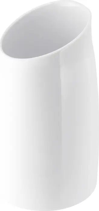 APS Casual Dressing Pot, 1000 ml Melamine Sauce Container, White, Stackable with Non-slip Feet, Dishwasher Safe, 12 x 21.5 cm