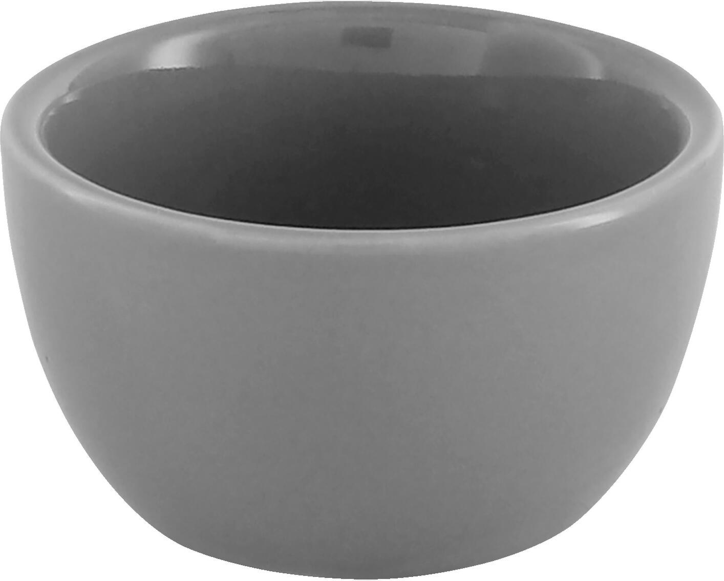 Boluri Mini Vega Odara, Porțelan, 30ml, Diametru 5cm, Gri Deschis, Rezistente la Mașina de Spălat Vase, Microunde și Cuptor, Set de 12 Piese