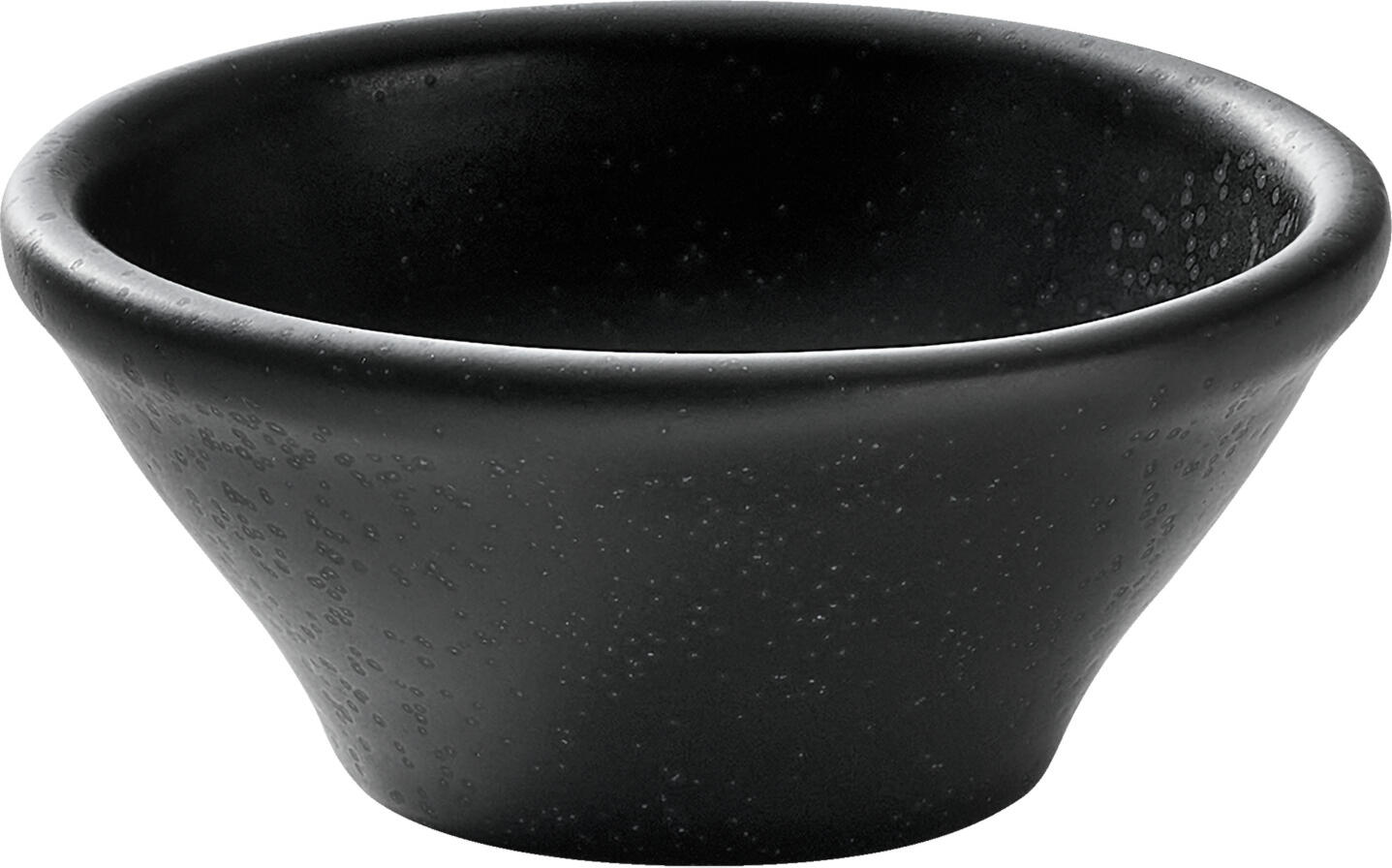 HEART&SOUL BHS tabletop AG Small bowl Pine Relief round Schälchen Pine Relief rund Small bowl Pine Relief round; 70 ml, 8x4 cm (ØxH); black; 6 piece / pack Schälchen Pine Relief rund; 70 ml, 8x4 cm (ØxH); schwarz; 6 Stück / Pack Give your service a natural elegance with the small bowl from the Heart & Soul Pine Relief series. This stylish and durable bowl impresses with its artistic relief design and ensures an appealing presentation of your food. Whether for appetisers, snacks, dips or desserts - it sets the perfect scene for your culinary creations. High-quality workmanship guarantees reliability in daily use in your restaurant or hotel. Microwave and dishwasher safe. Very robust and impact-resistant. Verleihen Sie Ihrem Service eine natürliche Eleganz mit dem Schälchen aus der Heart & Soul Serie Pine Relief. Dieses stilvolle und langlebige Schälchen begeistert durch sein kunstvolles Relief-Design und sorgt für eine ansprechende Präsentation Ihrer Speisen. Ob für Vorspeisen, Snacks, Dips oder Desserts – es setzt Ihre kulinarischen Kreationen perfekt in Szene. Hochwertige Verarbeitung garantiert Zuverlässigkeit im täglichen Einsatz in Ihrem Restaurant oder Hotel. Mikrowellen- und Spülmaschinengeeignet. Sehr robust und stoßfest.