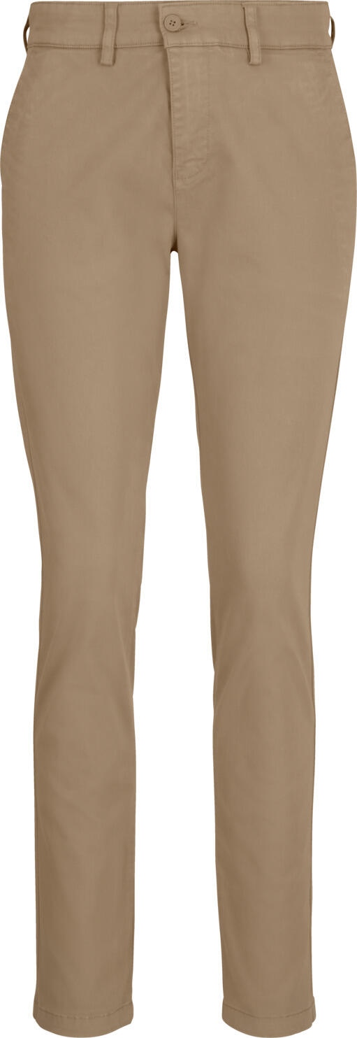JOBELINE LUSINI Solutions GmbH Women's trousers Chino Damen Hose Chino Women's trousers Chino; Size 38; beige Damen Hose Chino; Kleidergröße 38; beige 97 % cotton, 3 % spandex. 30 °C gentle wash. Casual women's trousers in chino style made of elastic, soft material. In the back with buttoned welt pockets, on the side with slide-in pockets and on the right with integrated pen pocket. At the waistband are belt loops, the elastic band inside prevents the blouse from slipping out. Comfortable cut with narrow, straight leg. Inside leg length: 78 cm for size 36. 97 % Baumwolle, 3 % Elasthan. 30°-Schonwäsche. Lässige Damenhose im Chino-Stil aus elastischem, weichem Material. Mit seitlichen Einschubtaschen inklusive rechts integrierter Stifttasche. Zwei geknöpfte Paspeltaschen am Gesäß. Am Bund befinden sich Gürtelschlaufen. Das innenliegende Gummiband verhindert das Herausrutschen der Bluse. Bequemer Schnitt mit schmalem, geradem Bein. Innenbeinlänge: 78 cm in Gr 36