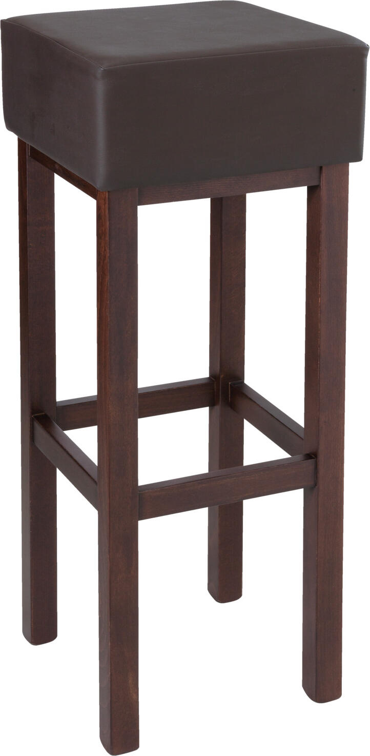 PULSIVA LUSINI Solutions GmbH Bar stool Woody with upholstered seat Barhocker Woody mit Polstersitz Bar stool Woody with upholstered seat; 35x35x83 cm (WxDxH); seat dark-brown, base dark-brown; 2 piece / pack Barhocker Woody mit Polstersitz; 35x35x83 cm (BxTxH); Sitz dunkelbraun, Gestell dunkelbraun; 2 Stück / Pack Upholstered bar stool made of solid, lacquered beech wood. Seat 35x35 cm. Upholstery 15 cm. Suitable for indoor use. Supplied assembled. Gepolsterter Barhocker aus massivem, lackierten Buchenholz. Sitzfläche 35x35 cm. Polsterung 15 cm. Für den Innenbereich geeignet. Lieferung erfolgt montiert. Der Barhocker ist FSC™-zertifiziert. LUSINI ist davon überzeugt, dass Wälder für unsere Zukunft unverzichtbar sind. Deshalb setzen wir uns für FSC™-zertifizierte Produkte ein (FSC™ N003150). So können wir Ihnen helfen, bessere Kaufentscheidungen zum Wohle unserer Wälder zu treffen. www.fsc.org