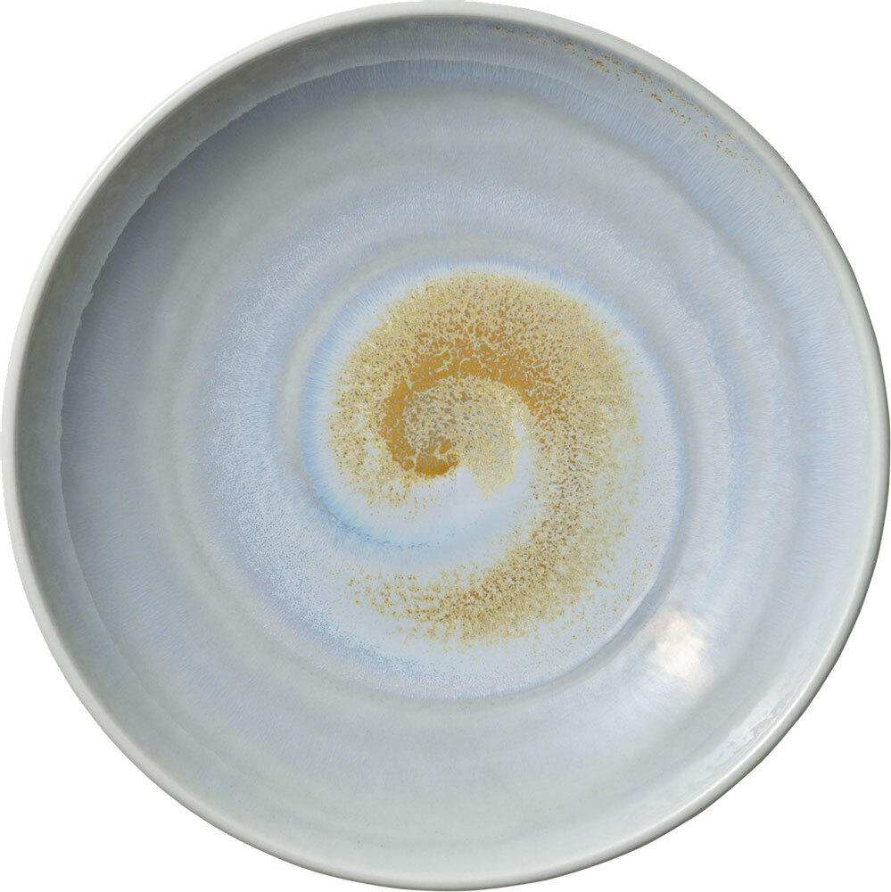 HEART&SOUL BHS tabletop AG Deep plate Perfect Match Breeze coup Teller tief Perfect Match Breeze coup Deep plate Perfect Match Breeze coup; 1850 ml, 28x5.3 cm (ØxH); golden/light-blue/white; round; 6 piece / pack Teller tief Perfect Match Breeze coup; 1850 ml, 28x5.3 cm (ØxH); gold/hellblau/weiß; rund; 6 Stück / Pack This series is made of high-quality porcelain and impresses with its modern yet timeless look. The light green color gives your table a fresh and appealing look. Another highlight is its dishwasher-safe feature, which saves you the hassle of washing up by hand. You can easily clean the bowls in the dishwasher. Diese Serie wird aus hochwertigem Porzellan hergestellt und überzeugen mit ihrer modernen und dennoch zeitlosen Optik. Die hellgrüne Farbe verleiht Ihrem Tisch einen frischen und ansprechenden Look. Ein weiteres Highlight ist ihre spülmaschinengeeignete Eigenschaft, die Ihnen das lästige Abwaschen von Hand erspart. Sie können die Schalen ganz bequem in der Spülmaschine reinigen.