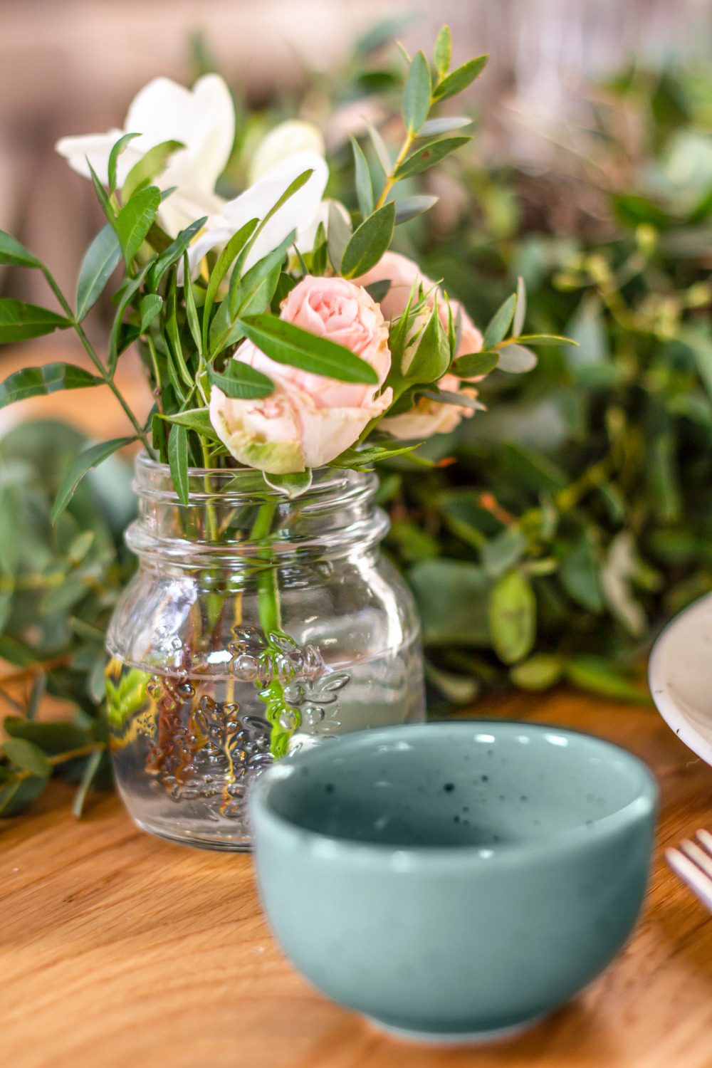 VEGA Alessia Small Porcelain Bowls, Turquoise with Colorful Speckles, 100ml, 7.5x4.2 cm, Dishwasher and Microwave Safe, Set of 6