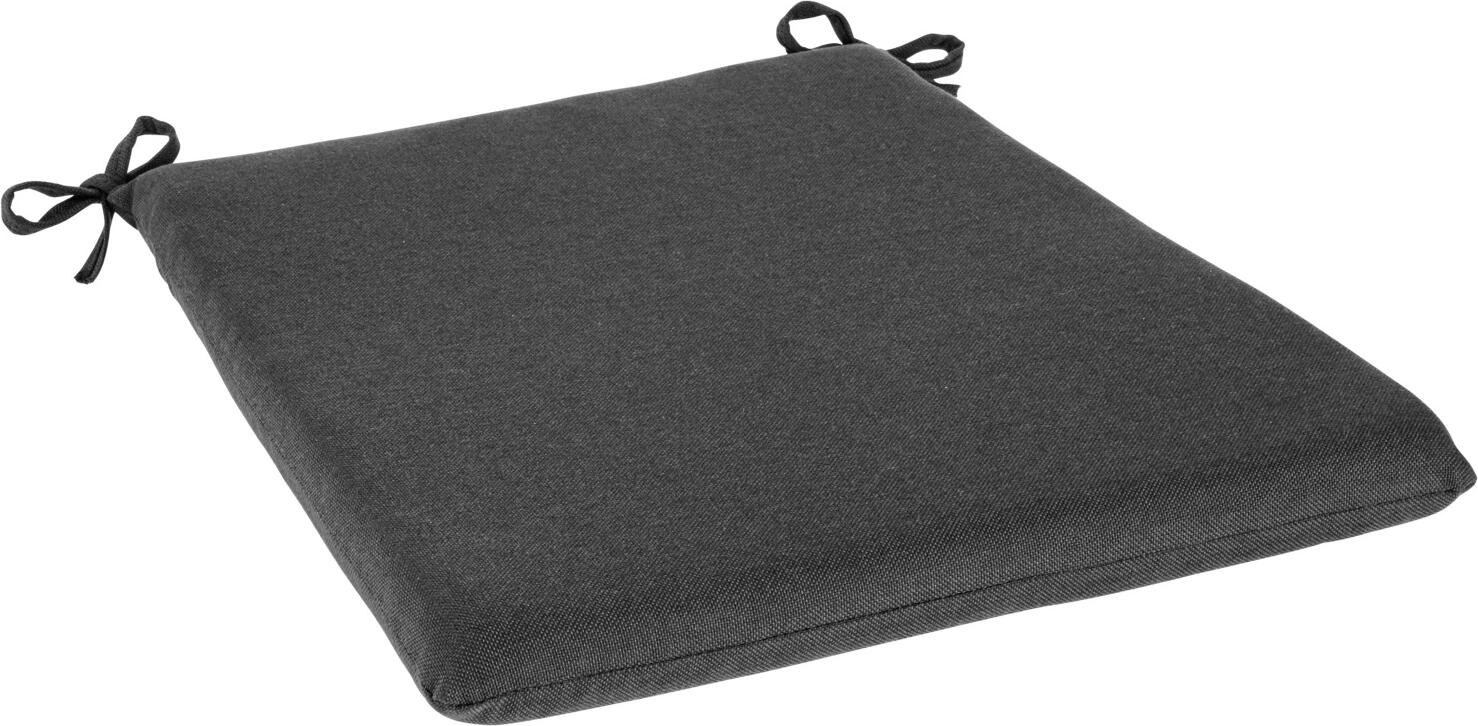 Vega Bevera Seat Cushion Set of 2, Anthracite, 43x46x4 cm, Weatherproof and Washable Olefin Fabric for Outdoor Armchair