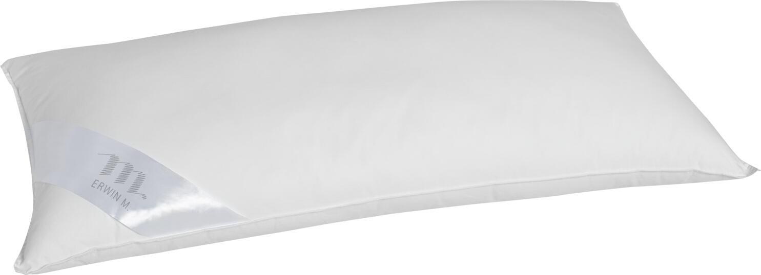 Perna de sprijin cervical ERWIN M. Microgel, 40x80 cm, Husă 100% Bumbac, Umplutură Microgel din Poliester, OEKO-TEX Standard 100, Albă, Hipoalergenică