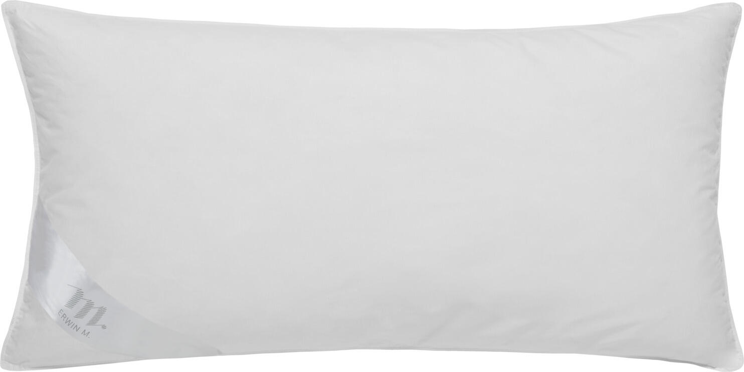 Perna de sprijin cervical ERWIN M. Microgel, 40x80 cm, Husă 100% Bumbac, Umplutură Microgel din Poliester, OEKO-TEX Standard 100, Albă, Hipoalergenică