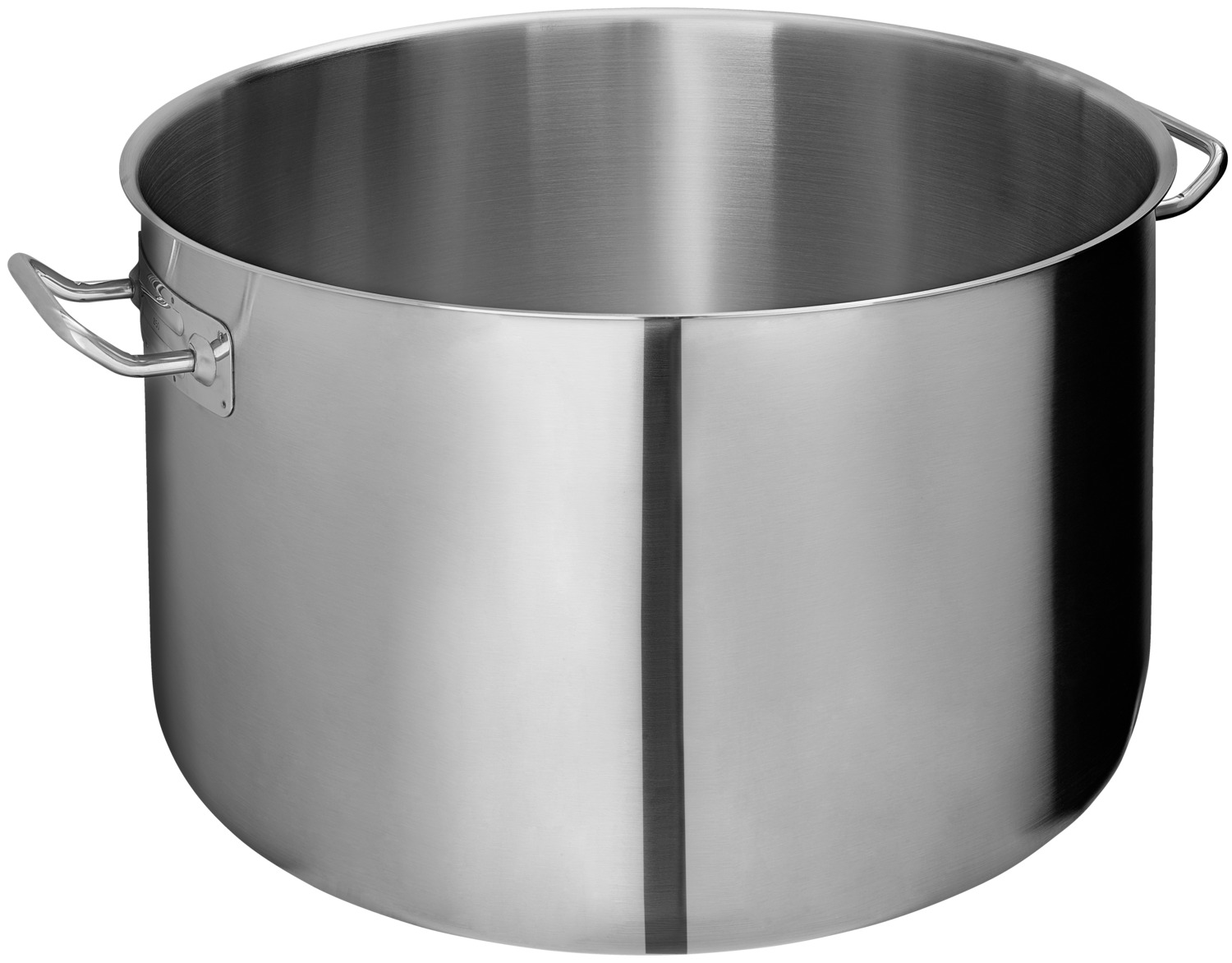 LUSINI Soup pot Professional 58.9L Stainless Steel 18/10 Pot with Aluminum Sandwich Base, 20x21 cm, Induction Compatible, Silver