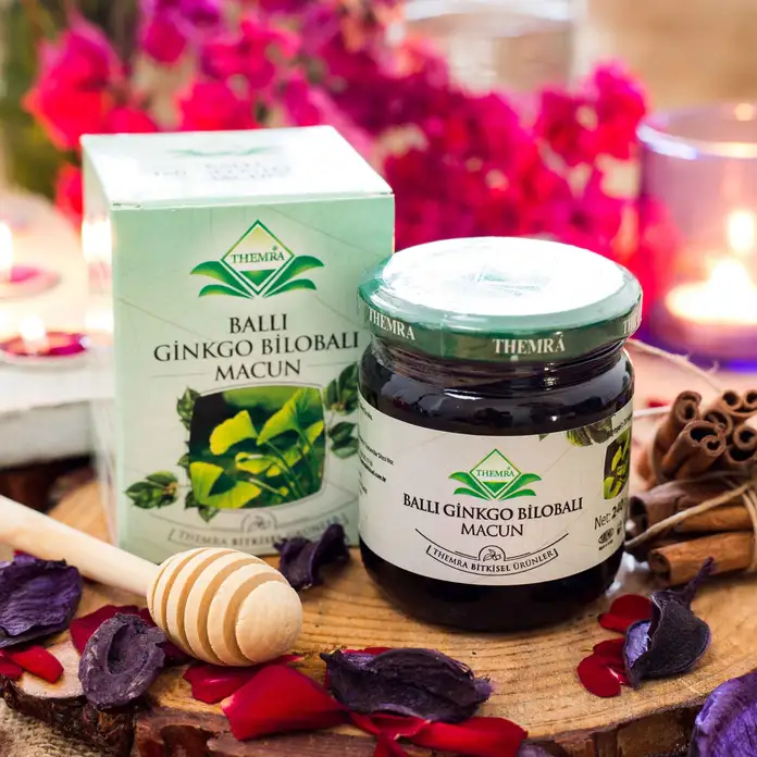 Themra Balli Ginkgo Bilobali Macun Herbal Honey Paste 240g for Memory, Concentration and Blood Circulation Support, Product Code 1035