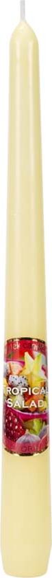 TROPICAL SALAD Scented Cone Candle, Paraffin Tapered Candle 21x250 mm for Room Aromatization and Cozy Atmosphere, BAR7516