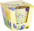Bartek Flowering Madness Scented Candle in Glass Cup, 115g, Floral Aroma with Rose and Jasmine Notes, Home Decor and Gift