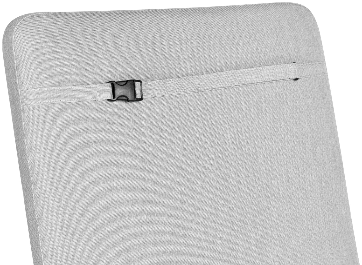 VEGA Melrose Metropolitan Sun Lounger Pad, 196x60x5 cm, Light Grey Mottled, 100% Olefin, UV-Resistant, Water-Repellent, Removable Cover