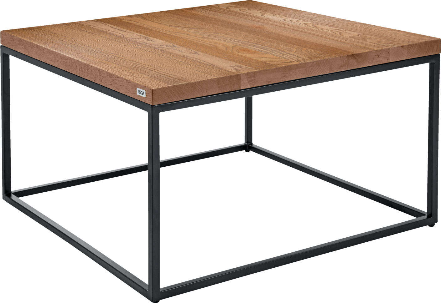 VEGA LUSINI Solutions GmbH Side table Deven square Beistelltisch Deven quadratisch Side table Deven square; 60x60x37 cm (LxWxH); Table top antique oak/brown, base black; square Beistelltisch Deven quadratisch; 60x60x37 cm (LxBxH); Platte eiche antik/braun, Gestell schwarz; quadratisch Lounge table made of powder-coated steel (15x15 mm) and solid oak table top. Maximum load capacity 50 kg. Only suitable for indoor use. Delivery is partially assembled - simply attach the table top to the frame. Loungetisch aus pulverbeschichtetem Stahl (15x15 mm) und Tischplatte aus massiver Eiche. Maximale Belastbarkeit 50 kg. Nur für den Innenbereich geeignet. Lieferung erfolgt teilmontiert - einfach Tischplatte am Gestell befestigen.