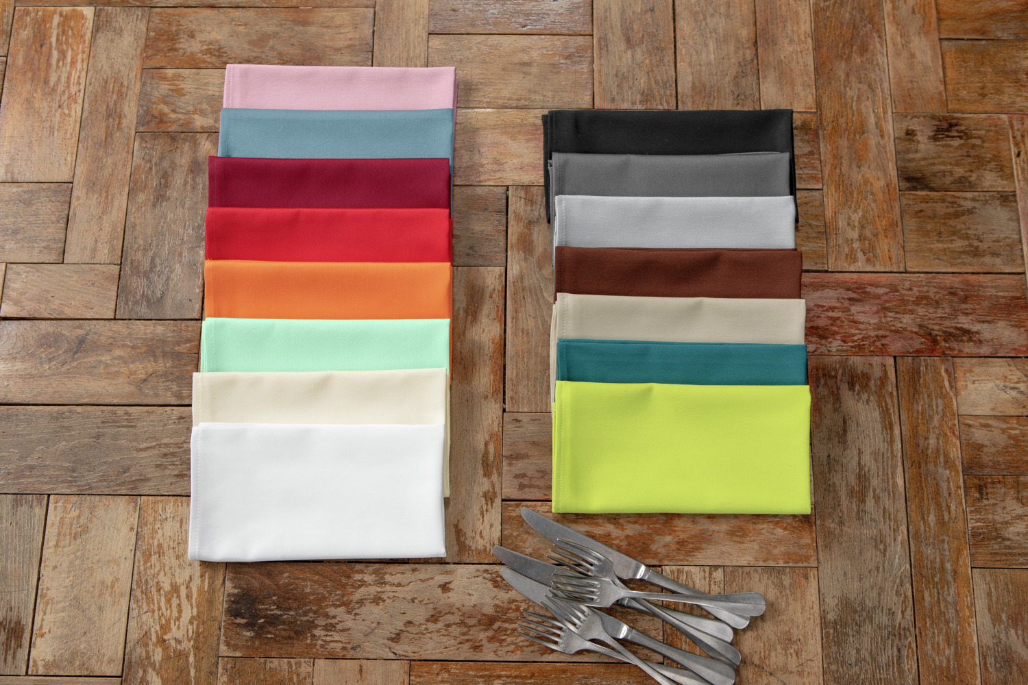 LUSINI Solutions GmbH Vivienne Textile Napkins, Set of 6, 50x50 cm, Dark-Grey, 50% Cotton 50% Polyester Satin Weave, OEKO-TEX Standard 100