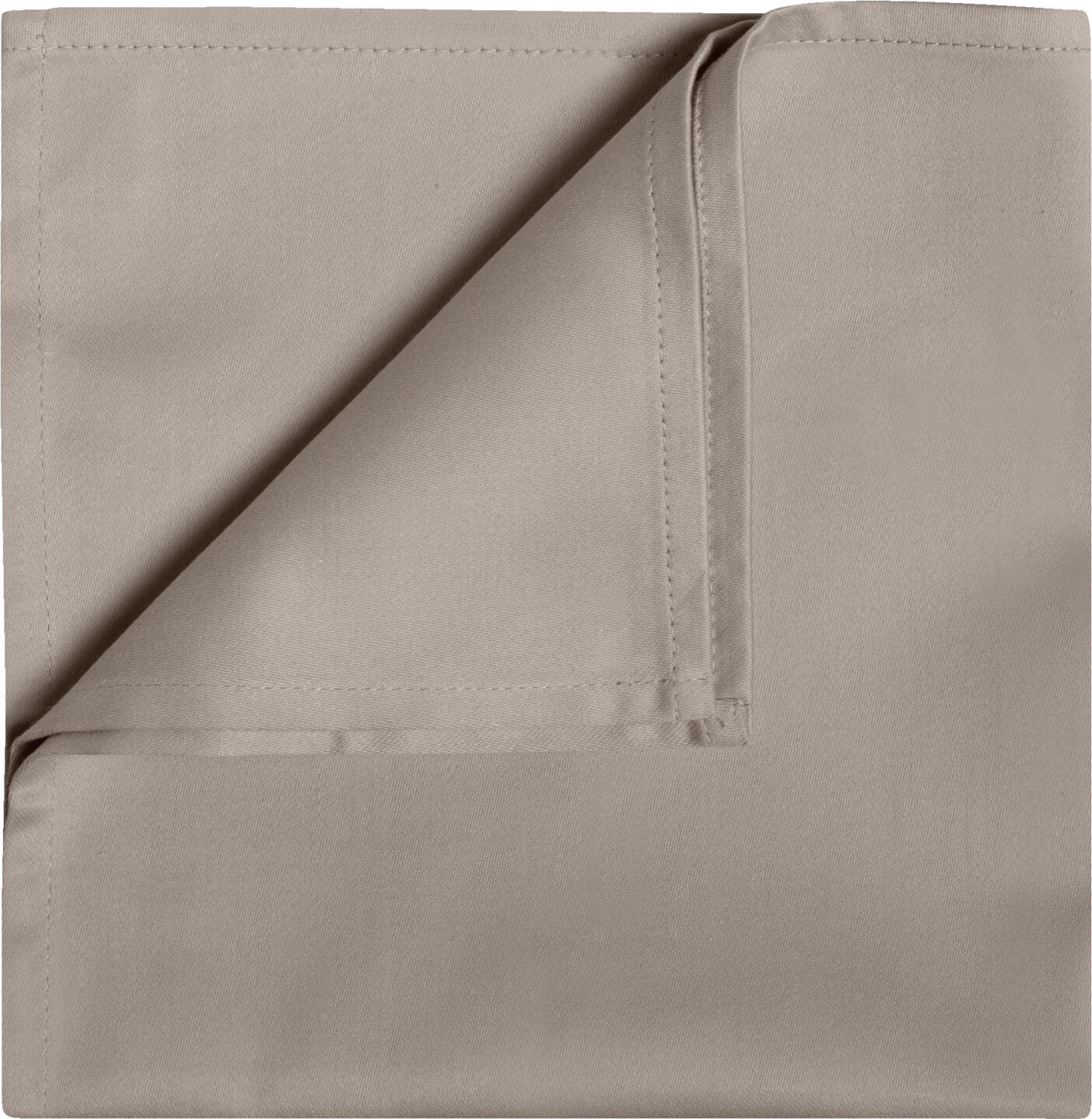Servete de masă LUSINI Vivienne, Set de 6 piese, 50x50 cm, 50% bumbac 50% poliester, țesătură satinată, taupe, OEKO-TEX Standard 100