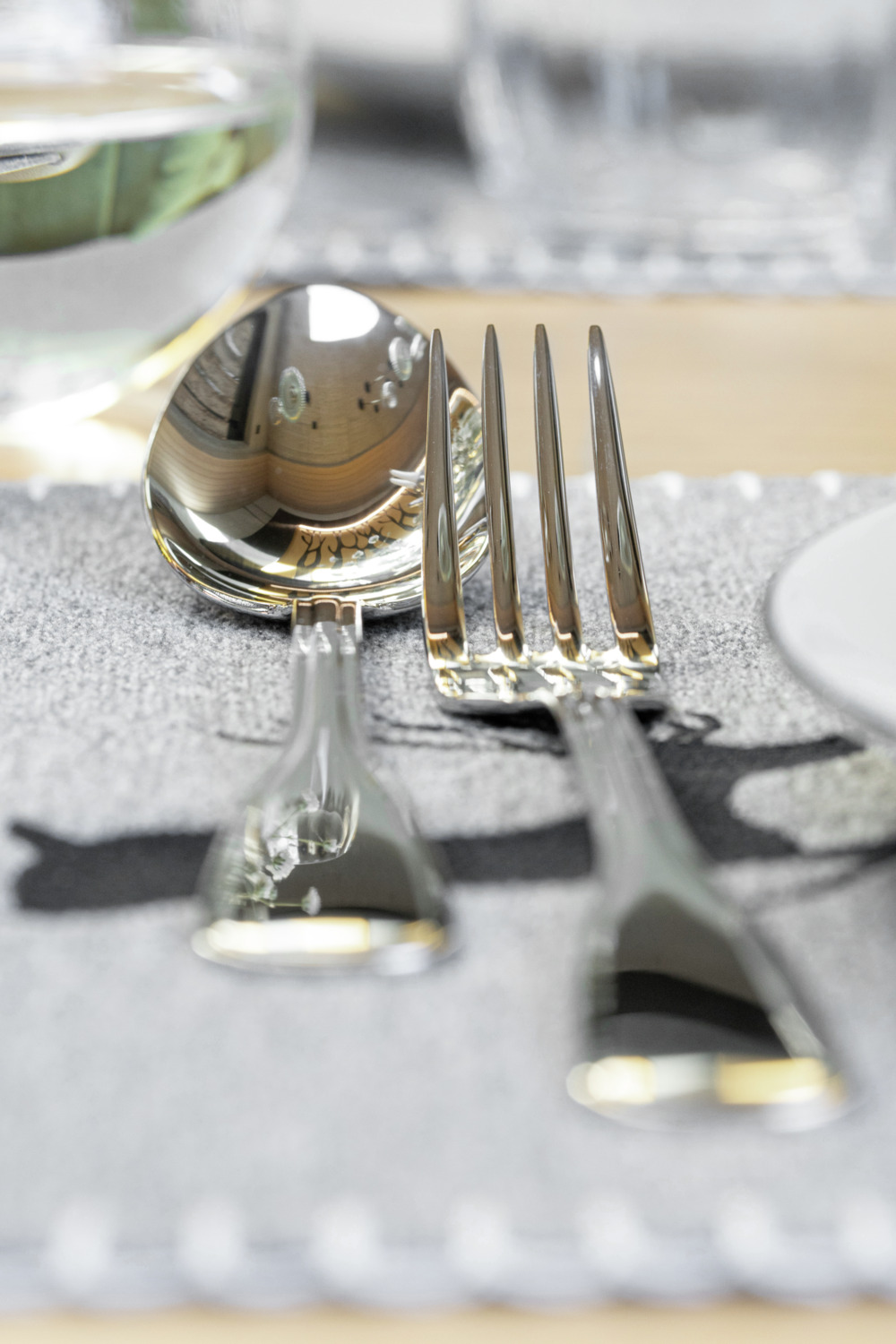 VEGA Spaten Table Fork Set of 12, 18/10 Chrome-Nickel Stainless Steel, Mirror Polished, 19.4 cm, Silver