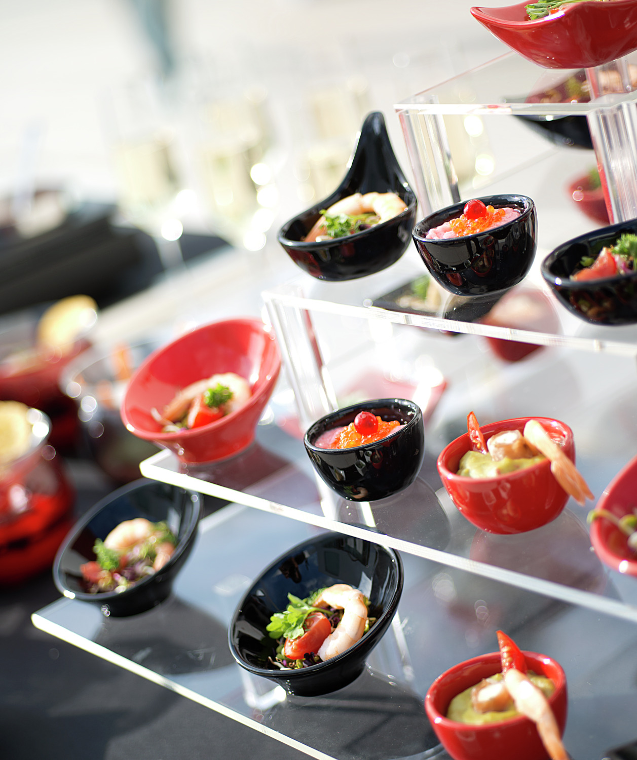 VEGA LUSINI Solutions GmbH Odara Porcelain Mini Bowls, Black, 30ml, 5cm Diameter, Round, Dishwasher and Microwave Safe, Set of 12 Pieces