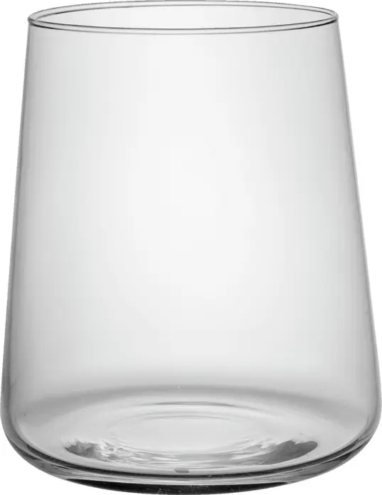 Vega Carlotta Universal Glass Set of 6, 400 ml Transparent Drinking Glasses, Modern Timeless Design, Dishwasher Safe, 7x11 cm