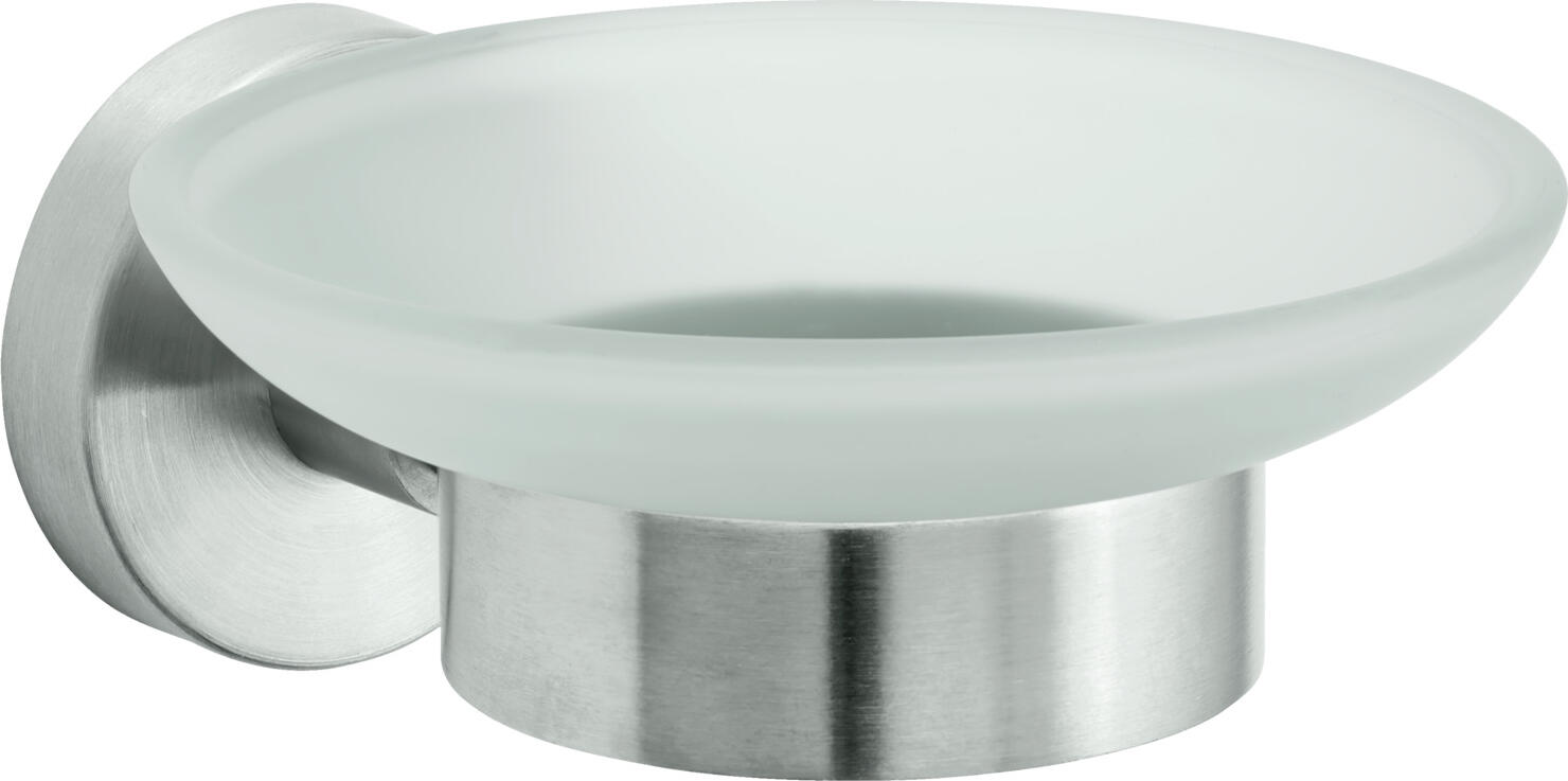 Wenko WENKO WENSELAAR GmbH & Co. KG Soap shelf Hudson Seifenablage Hudson Soap shelf Hudson; 11x5.5x13 cm (WxHxD); stainless steel; round Seifenablage Hudson; 11x5.5x13 cm (BxHxT); edelstahl; rund Made of high quality, rustproof and frosted stainless steel and removable plastic container. Delivery includes mounting hardware. Aus hochwertigem, rostfreien und mattiertem Edelstahl sowie abnehmbarem Kunststoffbehälter. Die Lieferung erfolgt inkl. Befestigungsmaterial.