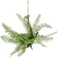 Vega Bisma Artificial Hanging Plant, 56 cm, Plastic, Green and Brown, Modern Classic Style for Indoor and Protected Outdoor Use, i 30108291