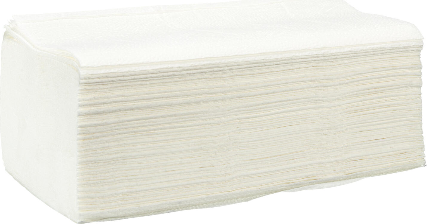 Prosoape de mana Katrin Hand Towel Zig Zag 2 V-Fold 2 straturi, celuloza alb, 22.4 x 23 cm, 200 foi per pachet, Set de 20 pachete